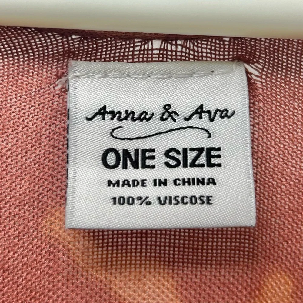 Anna & Ana Arsty Bohemian Art to Wesr Long Line Kimono Wrap Size OS - Picture 9 of 12